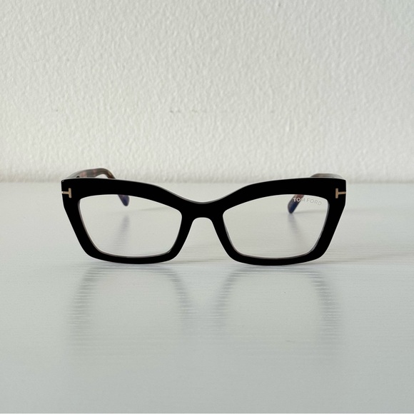 New! Tom Ford TF5766-B 005 Black Designer Women's Glasses, Authentic - Picture 3 of 8